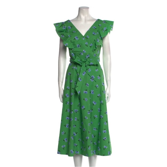 Kate Spade Green Floral Dress - Picture 1 of 4